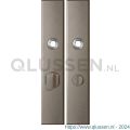 GPF Bouwbeslag Anastasius 1125.A3 WC63/8 groot langschild rechthoekig 218x40x8,5 mm WC63/8 grote knop Mocca blend GPF1125A30863