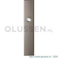 GPF Bouwbeslag Anastasius 1125.A3L blind deurkruk gatdeel linkswijzend langschild rechthoekig 218x40x8,5 mm blind Mocca blend GPF1125A30200