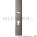 GPF Bouwbeslag Anastasius 1125.A3L PC55 deurkruk gatdeel linkswijzend langschild rechthoekig 218x40x8,5 mm PC55 Mocca blend GPF1125A30232