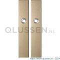 GPF Bouwbeslag Anastasius 1125.A4 blind langschild rechthoekig enkelverend 218x40x8,5 mm blind Champagne blend GPF1125A40100