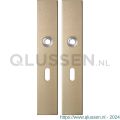 GPF Bouwbeslag Anastasius 1125.A4 BB56 langschild rechthoekig enkelverend 218x40x8,5 mm BB56 Champagne blend GPF1125A40101