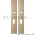 GPF Bouwbeslag Anastasius 1125.A4 PC55 langschild rechthoekig enkelverend 218x40x8,5 mm PC55 Champagne blend GPF1125A40132