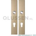 GPF Bouwbeslag Anastasius 1125.A4 PC72 langschild rechthoekig enkelverend 218x40x8,5 mm PC72 Champagne blend GPF1125A40142