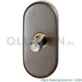 GPF Bouwbeslag Anastasius 1130.A3.0032 draaikiepmechanisme ovaal 65x30x12 mm met stift binnenzijde 32 mm Mocca blend GPF1130A30032