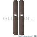 GPF Bouwbeslag Anastasius 1170.A1 blind langschild afgerond enkelverend 282x40x8,5 mm blind Dark blend GPF1170A10100