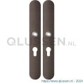 GPF Bouwbeslag Anastasius 1170.A1 PC55 langschild afgerond enkelverend 282x40x8,5 mm PC55 Dark blend GPF1170A10132