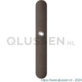 GPF Bouwbeslag Anastasius 1170.A1L blind deurkruk gatdeel linkswijzend langschild afgerond 282x40x8,5 mm blind Dark blend GPF1170A10200