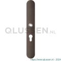 GPF Bouwbeslag Anastasius 1170.A1L PC55 deurkruk gatdeel linkswijzend langschild afgerond 282x40x8,5 mm PC55 Dark blend GPF1170A10232