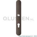 GPF Bouwbeslag Anastasius 1170.A1L PC72 deurkruk gatdeel linkswijzend langschild afgerond 282x40x8,5 mm PC72 Dark blend GPF1170A10242