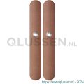 GPF Bouwbeslag Anastasius 1170.A2 blind langschild afgerond enkelverend 282x40x8,5 mm blind Bronze blend GPF1170A20100