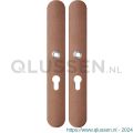 GPF Bouwbeslag Anastasius 1170.A2 PC55 langschild afgerond enkelverend 282x40x8,5 mm PC55 Bronze blend GPF1170A20132