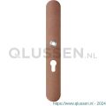 GPF Bouwbeslag Anastasius 1170.A2L PC55 deurkruk gatdeel linkswijzend langschild afgerond 282x40x8,5 mm PC55 Bronze blend GPF1170A20232