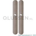 GPF Bouwbeslag Anastasius 1170.A3 blind langschild afgerond enkelverend 282x40x8,5 mm blind Mocca blend GPF1170A30100