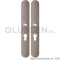 GPF Bouwbeslag Anastasius 1170.A3 PC55 langschild afgerond enkelverend 282x40x8,5 mm PC55 Mocca blend GPF1170A30132