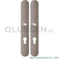 GPF Bouwbeslag Anastasius 1170.A3 PC72 langschild afgerond enkelverend 282x40x8,5 mm PC72 Mocca blend GPF1170A30142