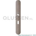 GPF Bouwbeslag Anastasius 1170.A3L BB56 deurkruk gatdeel linkswijzend langschild afgerond 282x40x8,5 mm BB56 Mocca blend GPF1170A30201