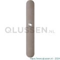 GPF Bouwbeslag Anastasius 1170.A3L blind deurkruk gatdeel linkswijzend langschild afgerond 282x40x8,5 mm blind Mocca blend GPF1170A30200