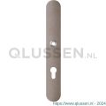 GPF Bouwbeslag Anastasius 1170.A3L PC72 deurkruk gatdeel linkswijzend langschild afgerond 282x40x8,5 mm PC72 Mocca blend GPF1170A30242