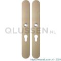 GPF Bouwbeslag Anastasius 1170.A4 PC55 langschild afgerond enkelverend 282x40x8,5 mm PC55 Champagne blend GPF1170A40132