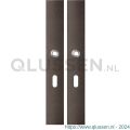 GPF Bouwbeslag Anastasius 1175.A1 BB56 langschild rechthoekig enkelverend 282x40x8,5 mm BB56 Dark blend GPF1175A10101