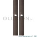 GPF Bouwbeslag Anastasius 1175.A1 blind langschild rechthoekig enkelverend 282x40x8,5 mm blind Dark blend GPF1175A10100