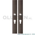 GPF Bouwbeslag Anastasius 1175.A1 PC55 langschild rechthoekig enkelverend 282x40x8,5 mm PC55 Dark blend GPF1175A10132