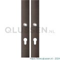 GPF Bouwbeslag Anastasius 1175.A1 PC72 langschild rechthoekig enkelverend 282x40x8,5 mm PC72 Dark blend GPF1175A10142