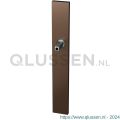 GPF Bouwbeslag Anastasius 1175.A2.400 XL blind langschild XL rechthoekig 282x40x8,5 mm blind met vastgelaste knopvastzetter Bronze blend GPF1175A20400