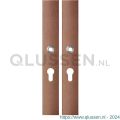 GPF Bouwbeslag Anastasius 1175.A2 PC55 langschild rechthoekig enkelverend 282x40x8,5 mm PC55 Bronze blend GPF1175A20132