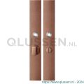 GPF Bouwbeslag Anastasius 1175.A2 WC55/8 groot langschild rechthoekig enkelverend 282x40x8,5 mm WC55/8 grote knop Bronze blend GPF1175A20855