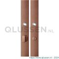 GPF Bouwbeslag Anastasius 1175.A2 WC72/8 groot langschild rechthoekig enkelverend 282x40x8,5 mm WC72/8 grote knop Bronze blend GPF1175A20872