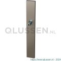 GPF Bouwbeslag Anastasius 1175.A3.401 XL BB56 langschild XL rechthoekig 282x40x8,5 mm BB56 met vastgelaste knopvastzetter Mocca blend GPF1175A30401