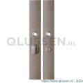 GPF Bouwbeslag Anastasius 1175.A3 WC55/8 groot langschild rechthoekig enkelverend 282x40x8,5 mm WC55/8 grote knop Mocca blend GPF1175A30855