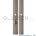 GPF Bouwbeslag Anastasius 1175.A3 WC63/8 groot langschild rechthoekig enkelverend 282x40x8,5 mm WC63/8 grote knop Mocca blend GPF1175A30863