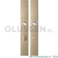 GPF Bouwbeslag Anastasius 1175.A4 WC72/8 groot langschild rechthoekig enkelverend 282x40x8,5 mm WC72/8 grote knop Champagne blend GPF1175A40872