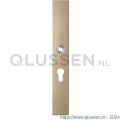 GPF Bouwbeslag Anastasius 1175.A4L PC55 deurkruk gatdeel linkswijzend langschild rechthoekig 282x40x8,5 mm PC55 Champagne blend GPF1175A40232