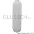 GPF Bouwbeslag RVS 1200.10 BB72 kortschild afgerond 169x46x8,5 mm zonder krukgat BB72 RVS geborsteld GPF120010111