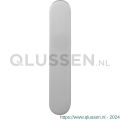 GPF Bouwbeslag RVS 1200.20 BB56 langschild afgerond 218x40x8.5 mm zonder krukgat BB56 RVS geborsteld GPF120020101