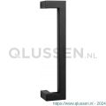 GPF Bouwbeslag ZwartWit 9701.61.0300 deurgreep GPF13 verkropt 22x22x300/278 mm zwart met enkel- en dubbelzijdige bevestiging GPF9701610300