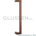 GPF Bouwbeslag Anastasius 9701.A2 deurgreep GPF13 verkropt 22x22x400/378 mm Bronze blend met enkel- en dubbelzijdige bevestiging GPF9701A20400