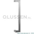 GPF Bouwbeslag RVS 9701.09.0400 deurgreep GPF13 verkropt 22x22x400/378 mm RVS geborsteld met enkel- en dubbelzijdige bevestiging GPF9701090400