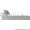 GPF Bouwbeslag RVS 1308.09-00 Zika deurkruk op rond rozet 50x8 mm RVS geborsteld GPF1308090100-00