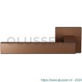 GPF Bouwbeslag Anastasius 1308.A2-02L Zika deurkruk linkswijzend op vierkant rozet 50x50x8 mm Bronze blend GPF1308A20200-02