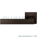 GPF Bouwbeslag Anastasius 1308.A1-02L Zika deurkruk linkswijzend op vierkant rozet 50x50x8 mm Dark blend GPF1308A10200-02