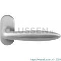 GPF Bouwbeslag RVS 1315.09-04 GPF1315.04 Pepe deurkruk op ovaal rozet RVS 70x32x10 mm RVS geborsteld GPF1315090100-04