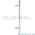 GPF Bouwbeslag RVS 9685.K2 deurgreep GPF20 verkropt 32x640/440 mm met decorring voetje 22 mm met bevestiging RVS geborsteld GPF9685K2720