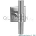 GPF Bouwbeslag RVS 3046.09-02L GPF3046.02L Hipi Deux kruiskruk gatdeel op vierkant rozet RVS 50x50x8 mm linkswijzend RVS geborsteld GPF3046090200-02