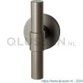 GPF Bouwbeslag Anastasius 3046.A3-05 Hipi Deux kruisknop vast met knopvastzetter 103 mm op rond rozet Mocca blend GPF3046A30400-05