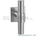 GPF Bouwbeslag RVS 3047.09-02L GPF3047.02L Hipi Deux+ kruiskruk gatdeel op vierkant rozet RVS 50x50x8 mm linkswijzend RVS geborsteld GPF3047090200-02