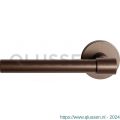 GPF Bouwbeslag Anastasius 3051.A2-05 L Hipi Deux deurkruk gatdeel 139 mm op ronde rozet 50x6 mm linkswijzend Bronze blend GPF3051A20200-05